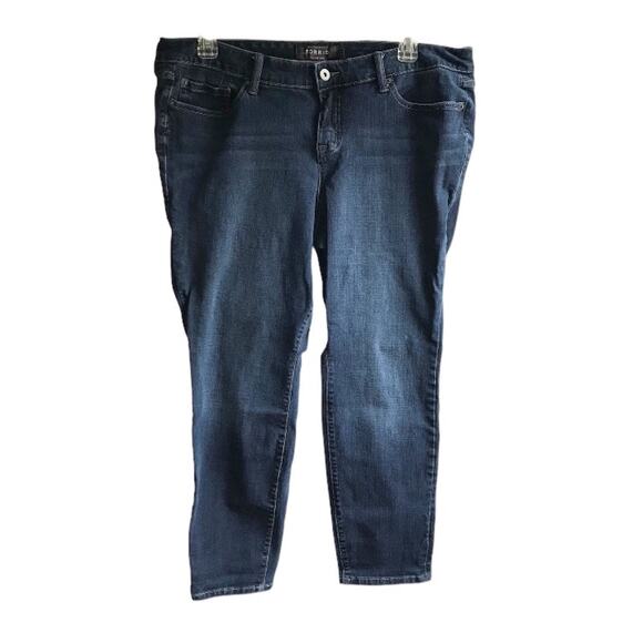 Torrid Premium Skinny Jeans Size 20R Dark Wash Mid Rise Ultimate Stretch Denim - Picture 3 of 16